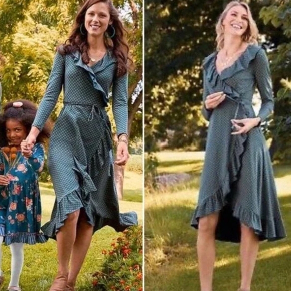Matilda Jane Dresses & Skirts - NWT Matilda Jane Reunion Ruffle Wrap Around Dress